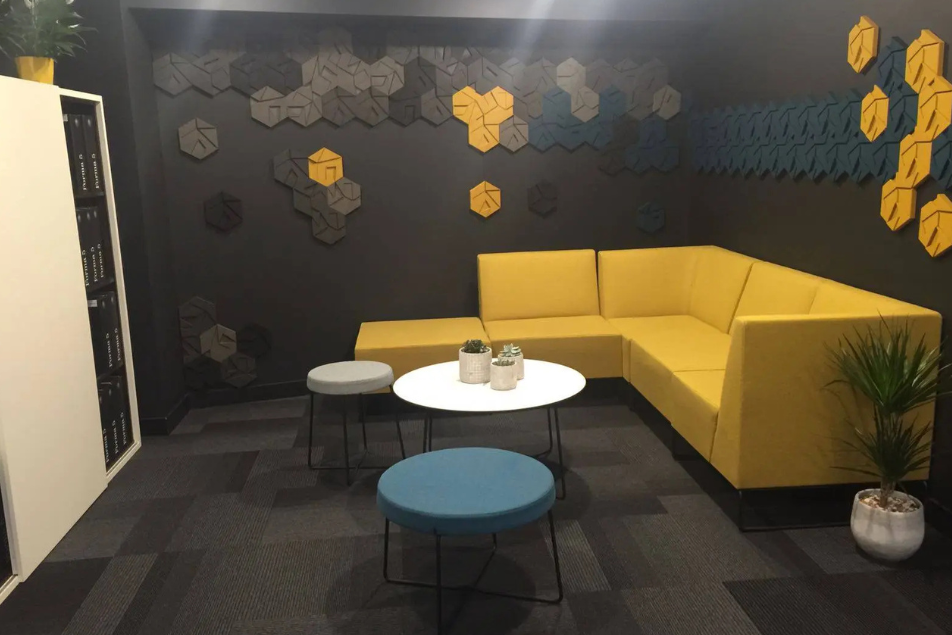 Organic blocks hexagon multi waiting room