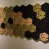organic blocks hexagon olive natural black